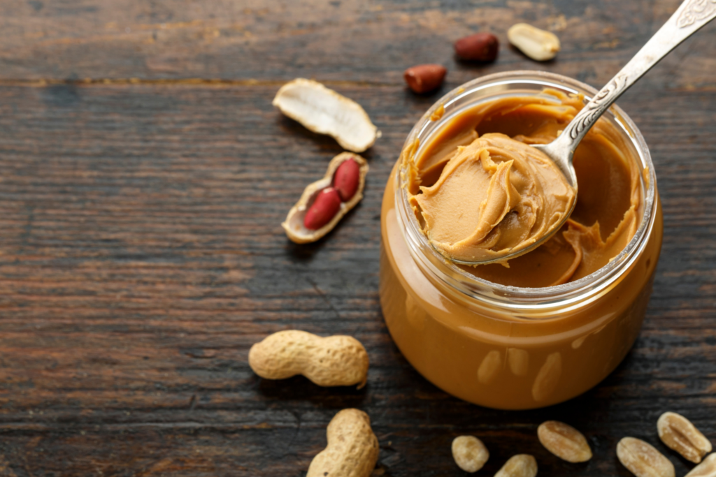 image show detailing peanut-butter-nutrition-facts, highlighting protein, fats, and vitamins.