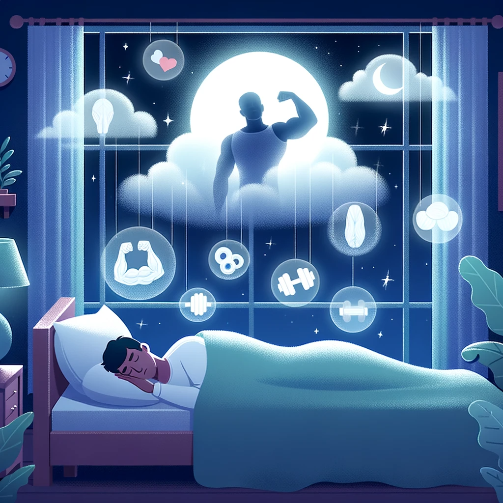 Feature image for 'Sleep and Muscles – The Recovery Connection', emphasizing the crucial role of sleep in muscle recovery and the focus keyword 'Revolutionize Your Fitness in 2023'.